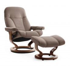 Stressless Consul Large Recliner with Stool