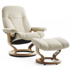 Stressless Consul Medium Recliner with Stool