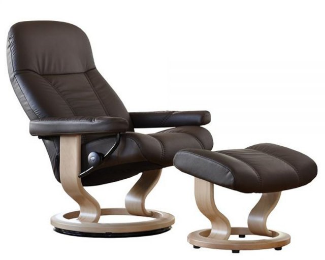 Stressless Stressless Consul Large Recliner with Stool