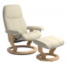 Stressless Stressless Consul Small Recliner with Stool SPECIAL OFFER