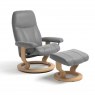 Stressless Stressless Consul Small Recliner with Stool SPECIAL OFFER