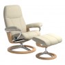 Stressless Stressless Consul Small Signature Base Recliner with Stool SPECIAL OFFER