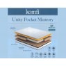 komfi Unity Pocket Memory 1000 Mattress.